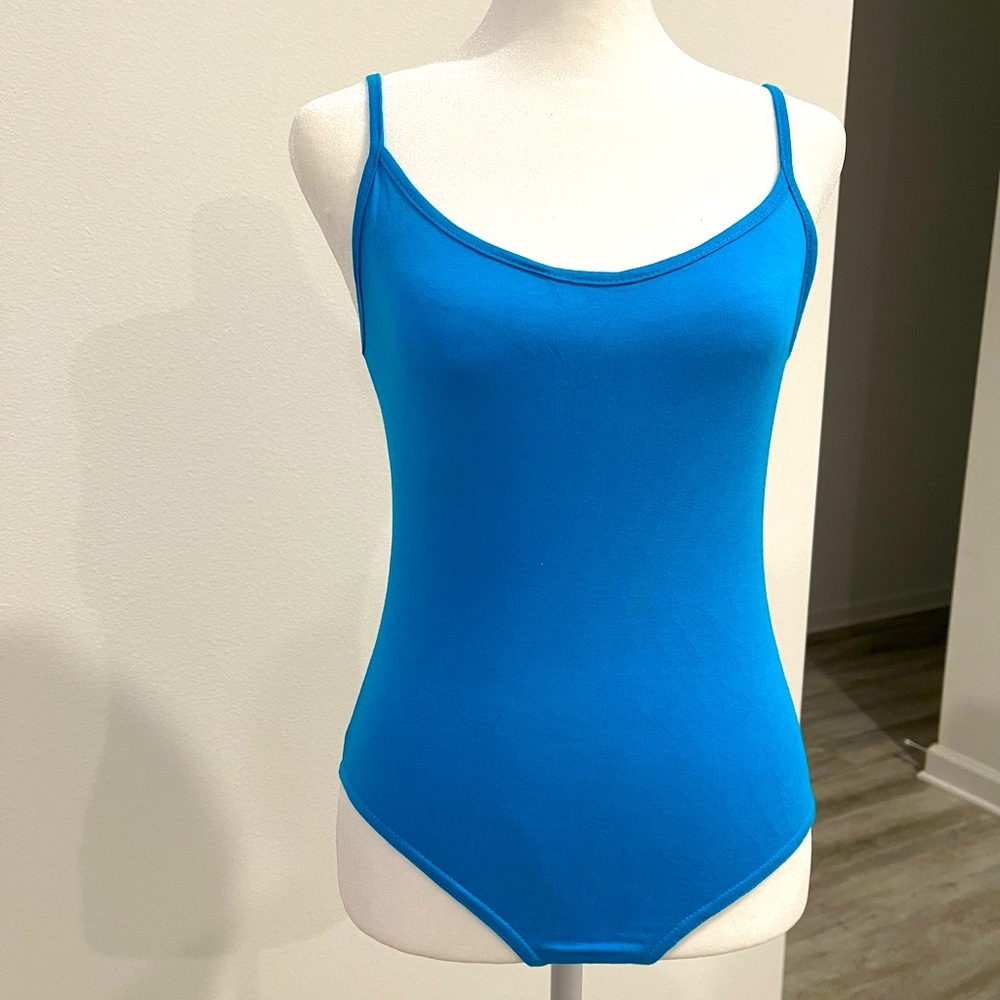 Bright Blue Cotton Bodysuit